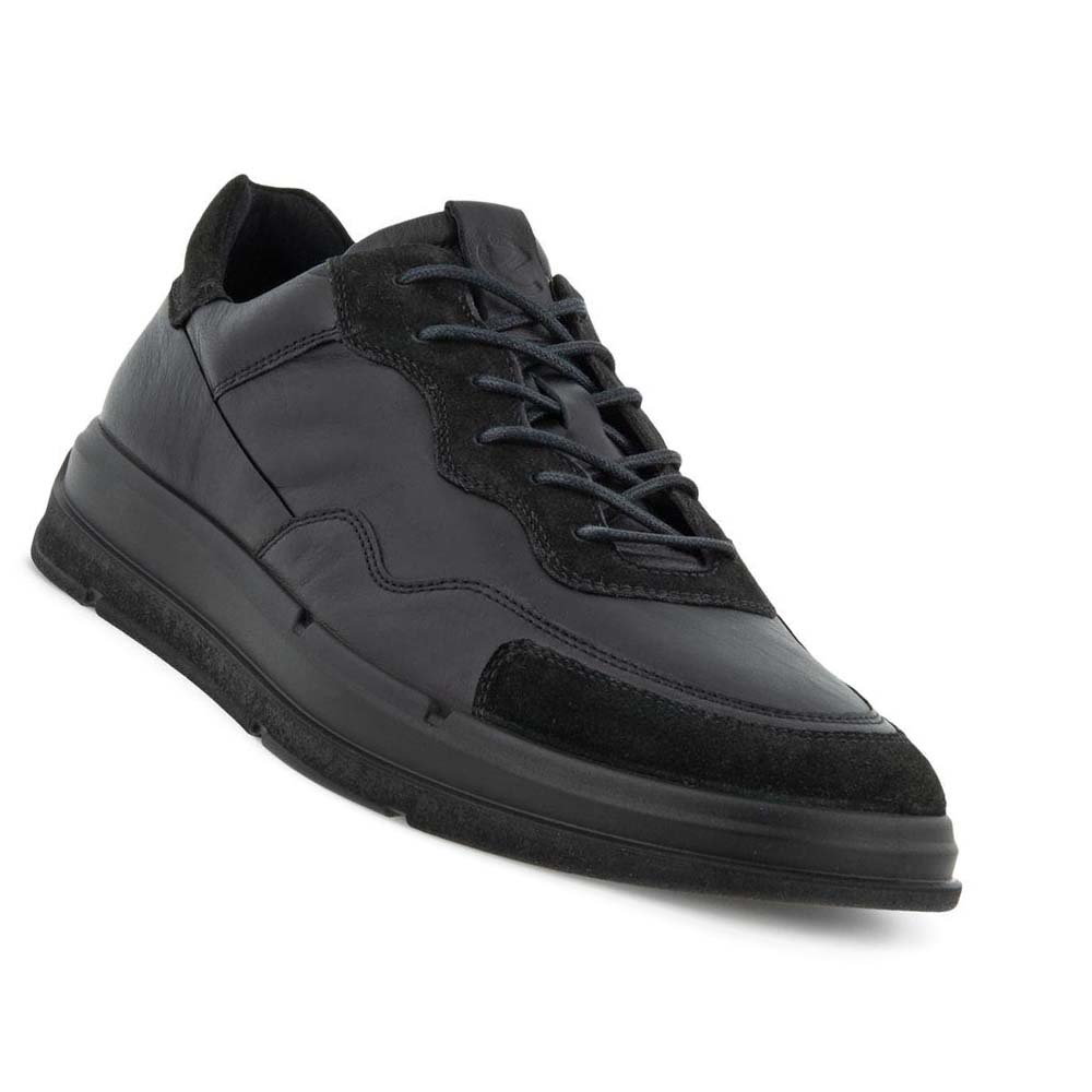 Men's Ecco Soft X Casual Shoes Black / Black | USA 486XYU